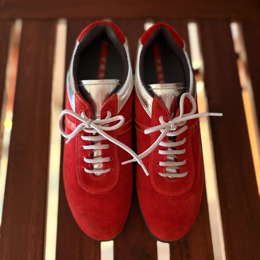 Prada Red Trainers/Sneakers Size EU 37.5 US 7.5